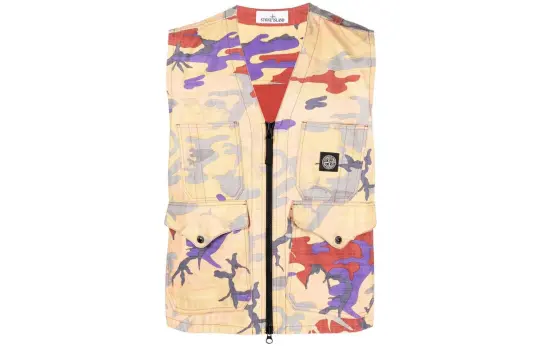 STONE ISLAND Heritage Camo Ripstop Nylon Vest 'Multicolor'