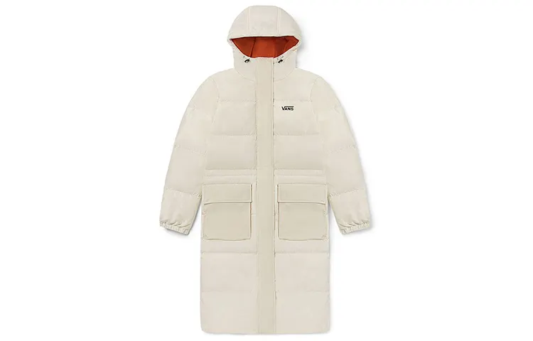 Vans Down Jackets Unisex White Hooded Moderate Other