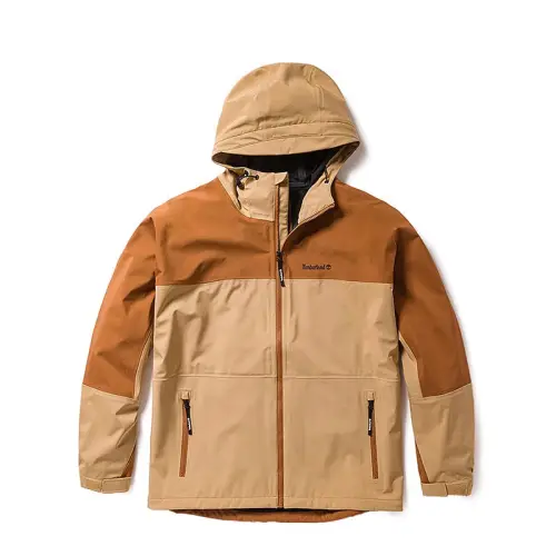 Timberland Outdoor Hiking Waterproof And Windproof Windbreaker Jacket Unisex Medium Brown