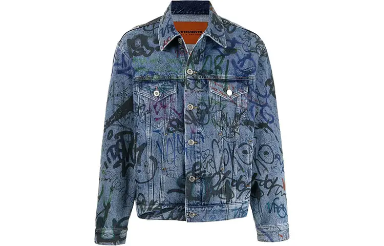 Vetements Graffiti Denim Jacket