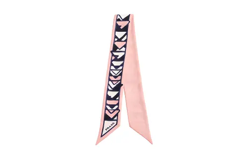 PRADA Triangle print Silk Scarf