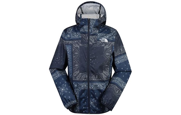 The north face, travel ski waterproof breathable blue jacket for hiking for men and women, loose fit