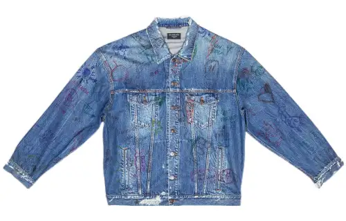 Balenciaga Scribble Oversized Jacket