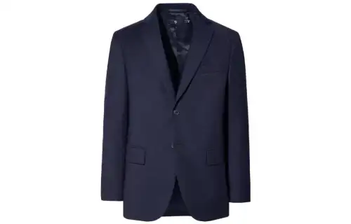 UNIQLO Business Suits Men's Navy Blue Suit Collar Moderate Other