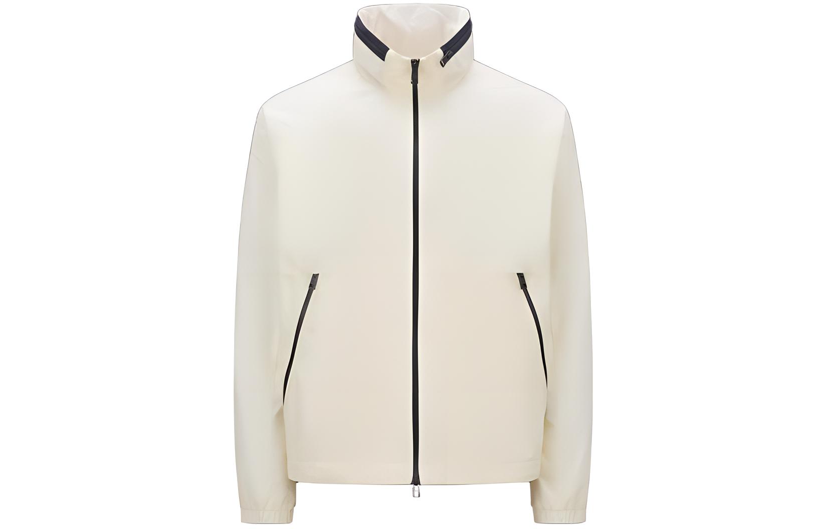 Мужская куртка Moncler Zipper Jacket (белая)