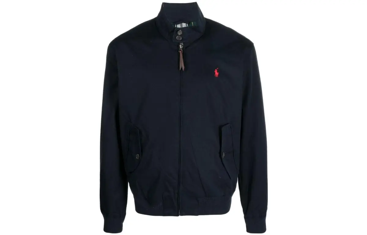 Polo Ralph Lauren Embroidered-logo Lined Windbreaker Navy Blue
