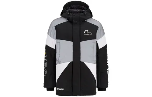 EVISU Puffer Jackets Men's Hooded Thickened
