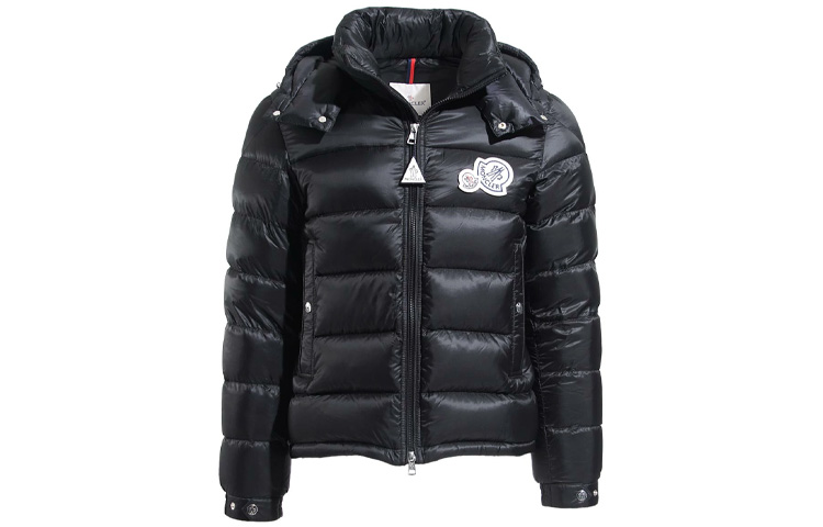 Пуховик Moncler Moncler Bramant Logo (черный)