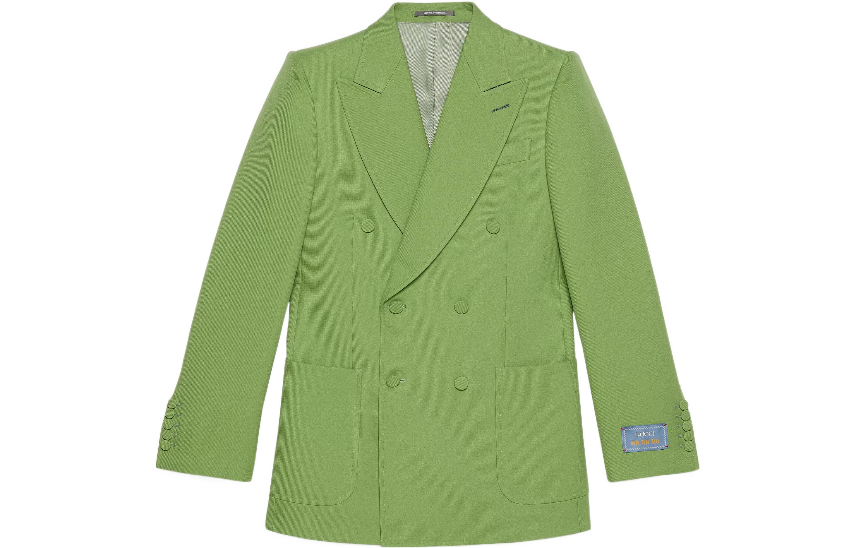 GUCCI FW22 Business Suit Coat Men's Green