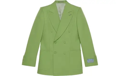 GUCCI FW22 Business Suit Coat Men's Green