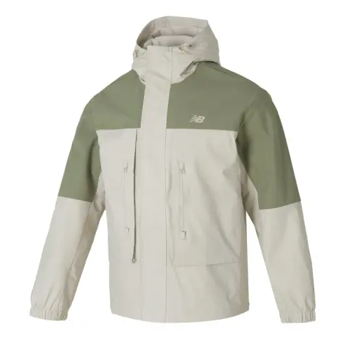 New Balance Fleece Lined Thermal Sports Fashion Casual Jacket Men's White Green