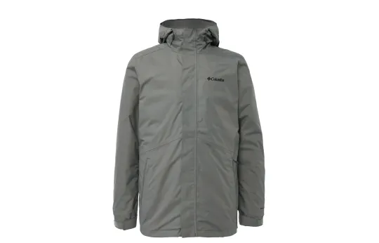 Columbia City Outdoor Collection Windbreaker Jackets Men's Dark Gray Hooded Moderate