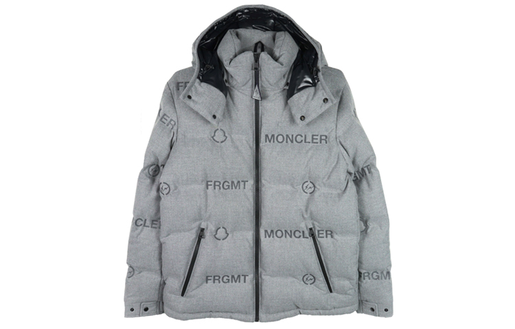 Мужская куртка MONCLER MONCLER GENIUS × frgmt MONCLER GENIUS x FRGMT logo (серая)