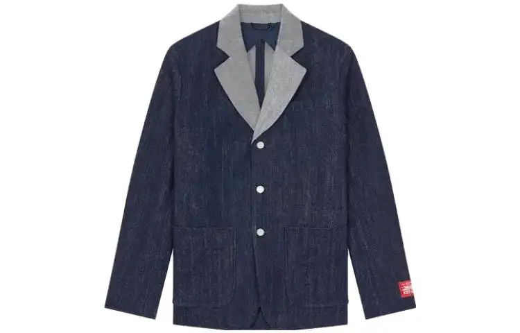KENZO X Levis Denim Jackets Men's Denim Blue Moderate