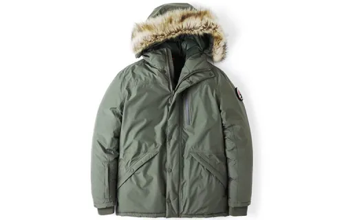 Timberland Down Jackets Men's Army Green Hooded Thickened Parka Down Jacket
