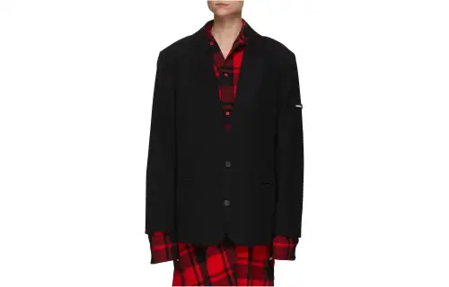 Balenciaga Business Suit Coat Men's Black
