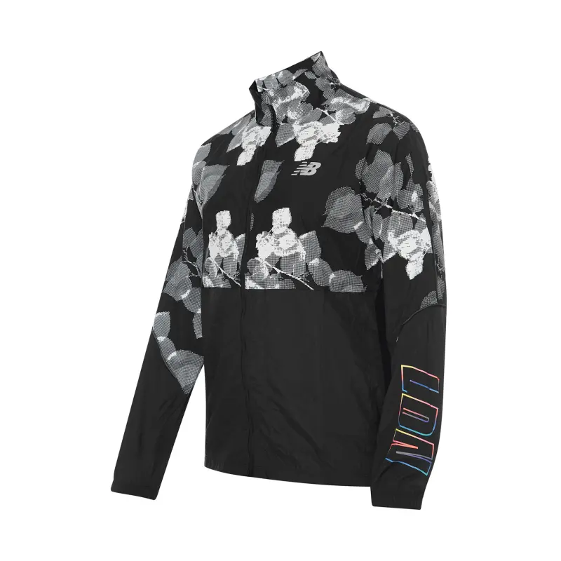 New Balance London Edition Jackets Men's Black Stand Collar Moderate Other