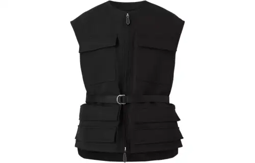 Burberry Zip Up Cargo Sleevless Vest
