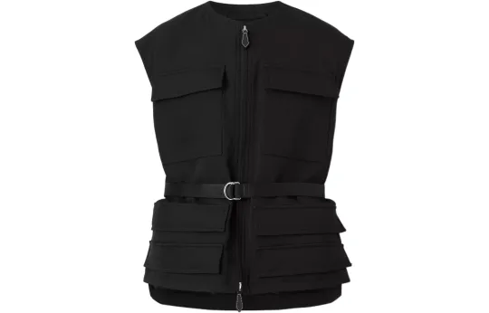 Burberry Zip Up Cargo Sleevless Vest