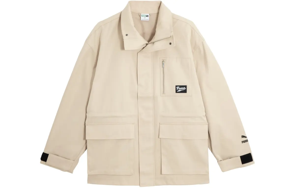 PUMA Jackets Men's Ecru Lapel Moderate
