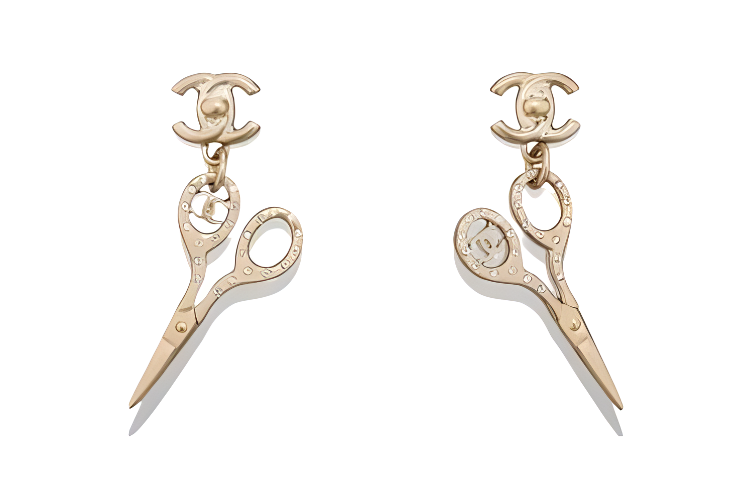 Женские серьги Chanel (золотые)