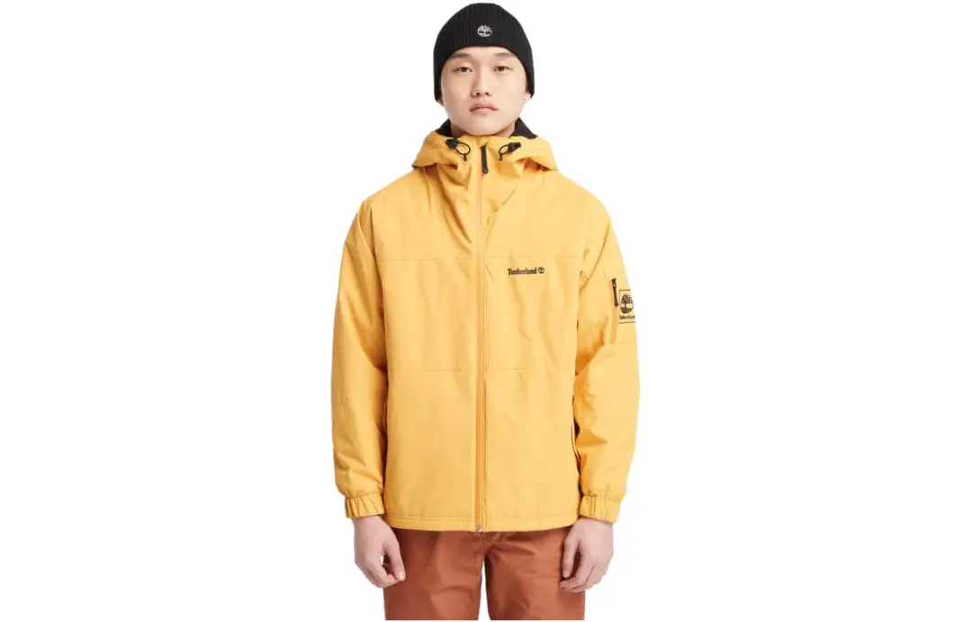 Timberland Waterproof, Windproof, And Water Repellent Windbreaker Jacket Men's Yellow