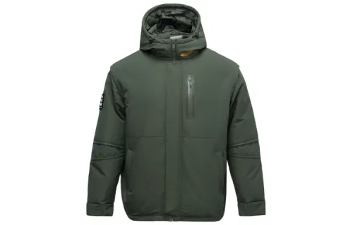 Li Ning Down Jacket Winter Men's Dark Forest Green