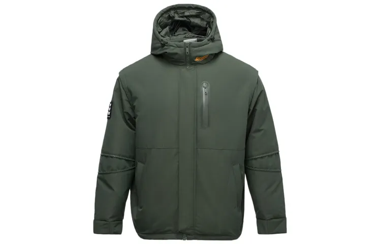 Li Ning Down Jacket Winter Men's Dark Forest Green