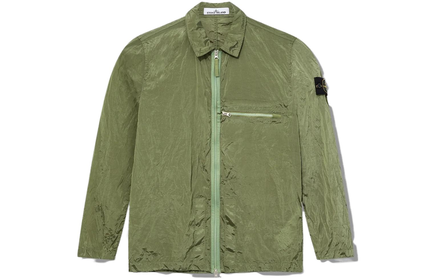 Мужская куртка STONE ISLAND SS23 Nylon Metal (шалфейная)