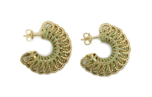Bottega Veneta Intertwined Ring Earrings