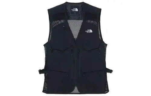 THE NORTH FACE Vests Men's Black Collarless Moderate Other