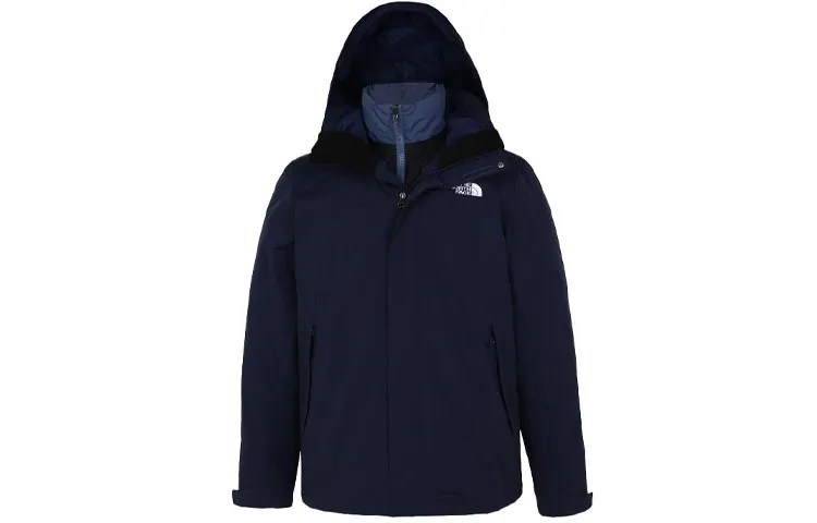THE NORTH FACE Waterproof And Windproof To Keep Warm Windbreaker Jacket Men's Dark Blue