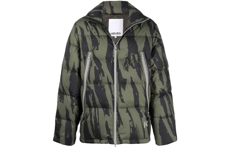 【Previous Season】Pleat Camo-print puffer jacket