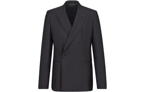 DIOR Business Suits Men's Gray Moderate Business Suit