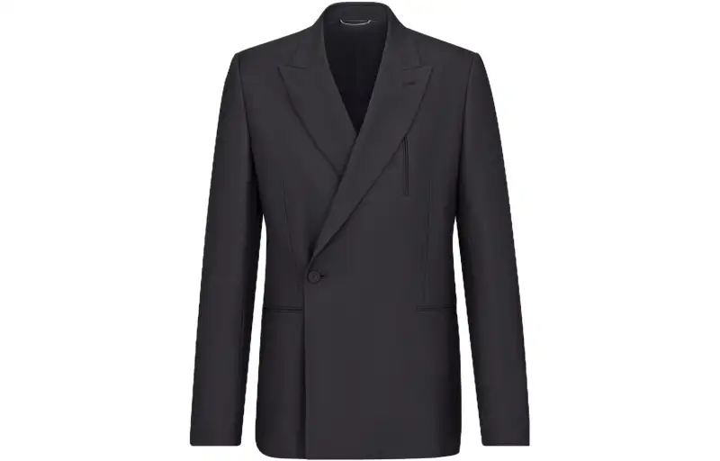 DIOR Business Suits Men's Gray Moderate Business Suit