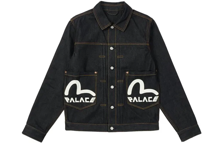 PALACE X Evisu Classic Seagull Denim Jacket