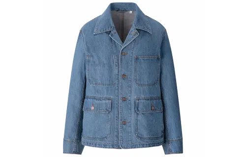 UNIQLO U Collection SS20 Denim Jacket Men's Aqua Blue