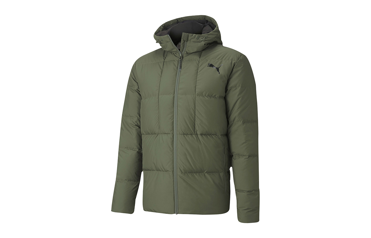Мужской пуховик PUMA (темно-зеленый)