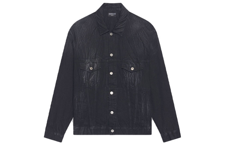Мужская джинсовая куртка Balenciaga Denim Jacket (черная)