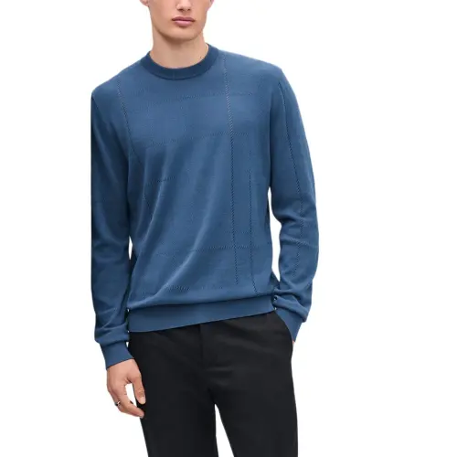 HERMES Knitwear Men's Marble Blue
