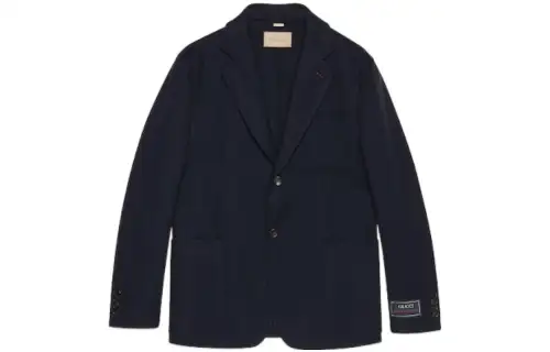 GUCCI FW23 Business Suit Coat Men's Dark Blue