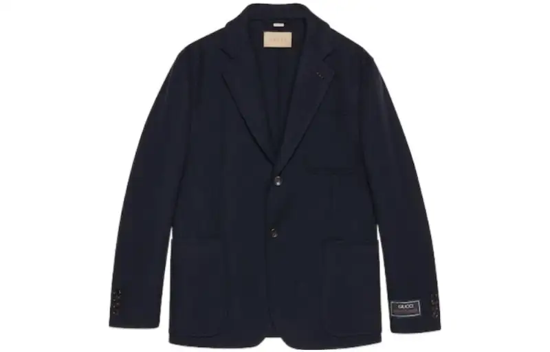 GUCCI FW23 Business Suit Coat Men's Dark Blue