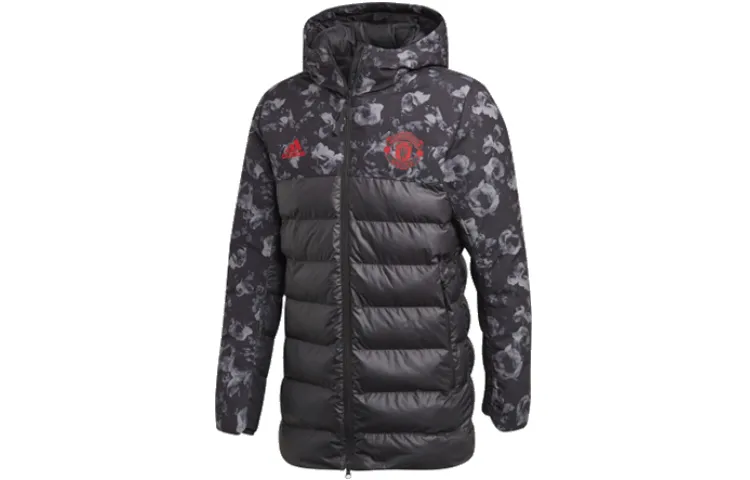 Adidas MUFC Puffer Jackets Men's Hooded Moderate Other