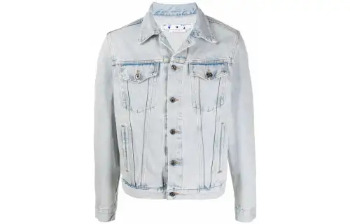 OFF WHITE SS22 Denim Jacket Men's Blue
