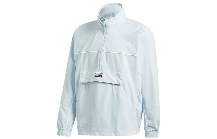 Adidas Originals R.Y.V Outdoor Hiking Breathable Windbreaker Jacket Men's Light Sky Blue