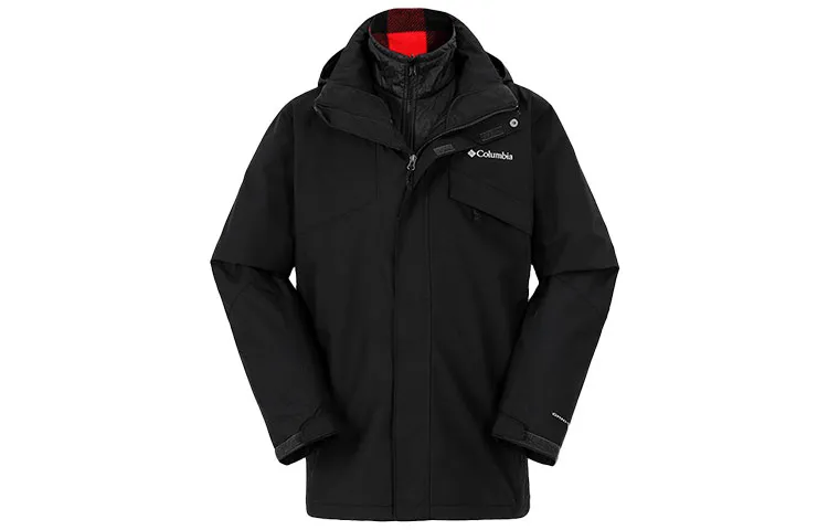 Columbia Outdoor Hiking Waterproof And Windproof Windbreaker Jacket Men's Black