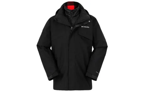 Columbia Outdoor Hiking Waterproof And Windproof Windbreaker Jacket Men's Black