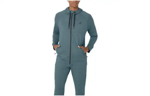 ASICS TECH FZ Jackets Men's Cyan Hooded Moderate Other