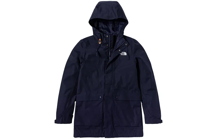 THE NORTH FACE Urban Exploration Windbreaker Jackets Men's Dark Blue Hooded Moderate