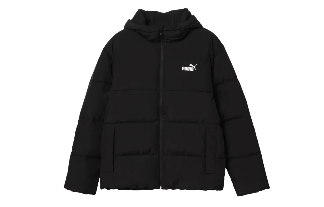PUMA Down Jackets Men's Black Hooded Moderate Other